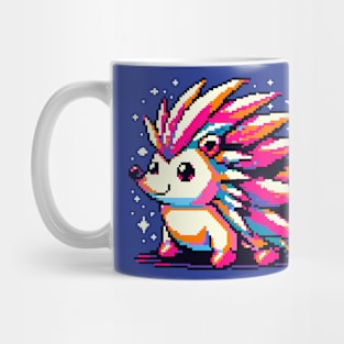 Hedgehog - cute kawaii retro 80s pixel art Mug